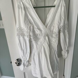 Free People White Eyelet Dress